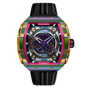 Nubeo Magellan 24 Hour Automatic Iridescent Gold - Watches.com - NB - 6087 - 03