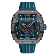 Nubeo Magellan 24 Hour Automatic Retro Blue - Watches.com - NB - 6087 - 07