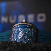 Nubeo Magellan 24 Hour Automatic Retro Blue - Watches.com - NB - 6087 - 07