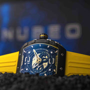 Nubeo Magellan 24 Hour Automatic Yellow Black - Watches.com - NB - 6087 - 08