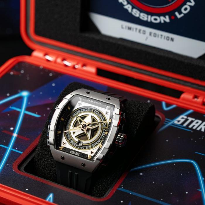 Nubeo Magellan Automatic Star Trek Starfleet Limited Edition Beam Black - Watches.com - NB - 6098 - 04