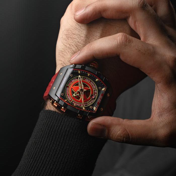 Nubeo Magellan Automatic Star Trek Starfleet Limited Edition Danger Red - Watches.com - NB - 6098 - 02