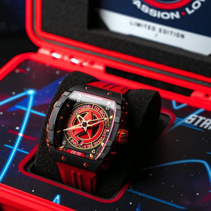 Nubeo Magellan Automatic Star Trek Starfleet Limited Edition Danger Red - Watches.com - NB - 6098 - 02