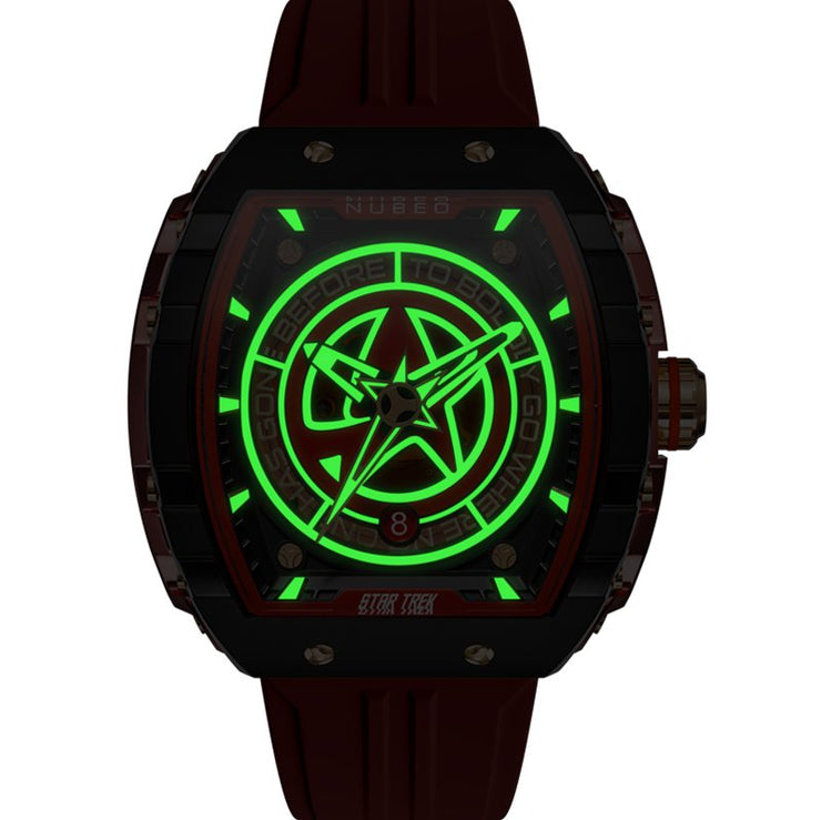 Nubeo Magellan Automatic Star Trek Starfleet Limited Edition Danger Red - Watches.com - NB - 6098 - 02