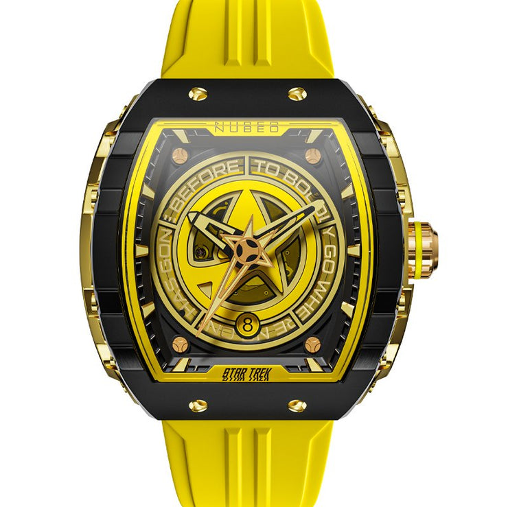 Nubeo Magellan Automatic Star Trek Starfleet Limited Edition Explorer Yellow - Watches.com - NB - 6098 - 01