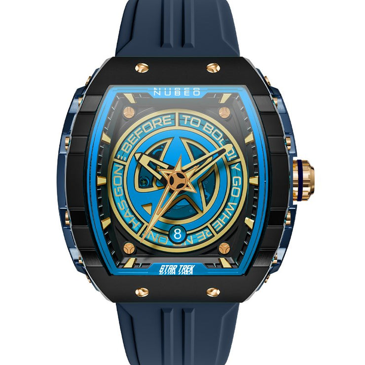 Nubeo Magellan Automatic Star Trek Starfleet Limited Edition Warp Blue - Watches.com - NB - 6098 - 03