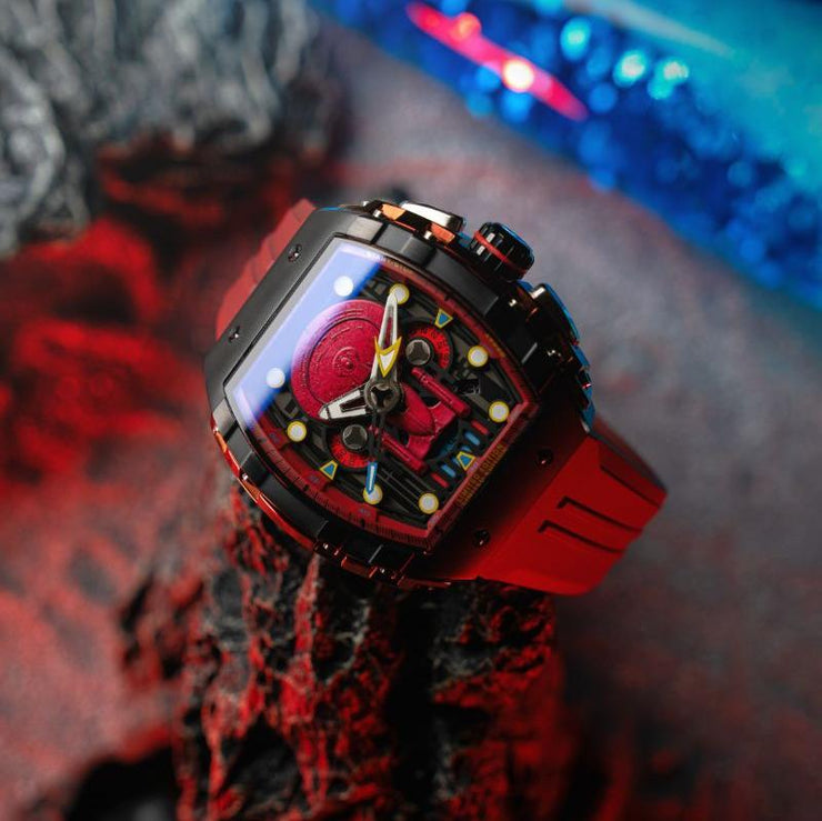 Nubeo Magellan Chronograph Star Trek Enterprise - d Limited Edition Command Red - Watches.com - NB - 6097 - 03