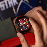 Nubeo Magellan Chronograph Star Trek Enterprise - d Limited Edition Command Red - Watches.com - NB - 6097 - 03