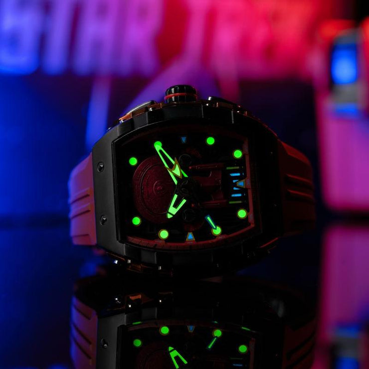 Nubeo Magellan Chronograph Star Trek Enterprise - d Limited Edition Command Red - Watches.com - NB - 6097 - 03