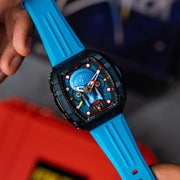 Nubeo Magellan Chronograph Star Trek Enterprise - d Limited Edition Medical Blue - Watches.com - NB - 6097 - 01