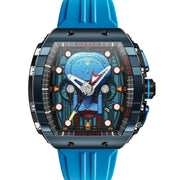 Nubeo Magellan Chronograph Star Trek Enterprise - d Limited Edition Medical Blue - Watches.com - NB - 6097 - 01