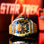 Nubeo Magellan Chronograph Star Trek Enterprise - d Limited Edition Security Yellow - Watches.com - NB - 6097 - 02