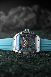 Nubeo Magellan Retrograde Chronograph Aster Blue - Watches.com - NB - 6088 - 02