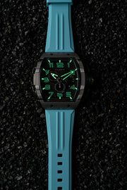 Nubeo Magellan Retrograde Chronograph Aster Blue - Watches.com - NB - 6088 - 02