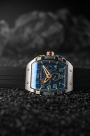 Nubeo Magellan Retrograde Chronograph Asteroid Blue - Watches.com - NB - 6088 - 01