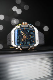 Nubeo Magellan Retrograde Chronograph Asteroid Blue - Watches.com - NB - 6088 - 01