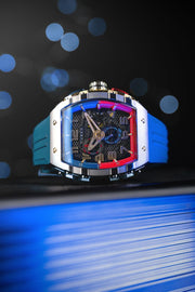 Nubeo Magellan Retrograde Chronograph Gamer Blue - Watches.com - NB - 6088 - 04