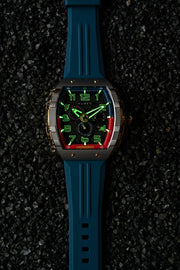 Nubeo Magellan Retrograde Chronograph Gamer Blue - Watches.com - NB - 6088 - 04