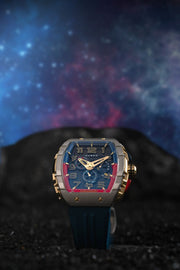 Nubeo Magellan Retrograde Chronograph Gamer Blue - Watches.com - NB - 6088 - 04