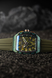 Nubeo Magellan Retrograde Chronograph Oblivion Green - Watches.com - NB - 6088 - 05