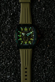 Nubeo Magellan Retrograde Chronograph Oblivion Green - Watches.com - NB - 6088 - 05