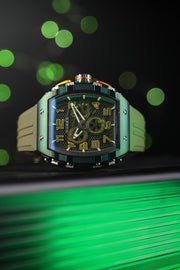 Nubeo Magellan Retrograde Chronograph Oblivion Green - Watches.com - NB - 6088 - 05