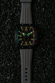 Nubeo Magellan Retrograde Chronograph Spaceship Black - Watches.com - NB - 6088 - 08