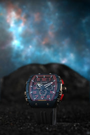 Nubeo Magellan Retrograde Chronograph Spaceship Black - Watches.com - NB - 6088 - 08