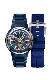 Nubeo Mariner 9 Automatic Limited Edition Interstellar Blue - Watches.com - NB - 6090 - 33