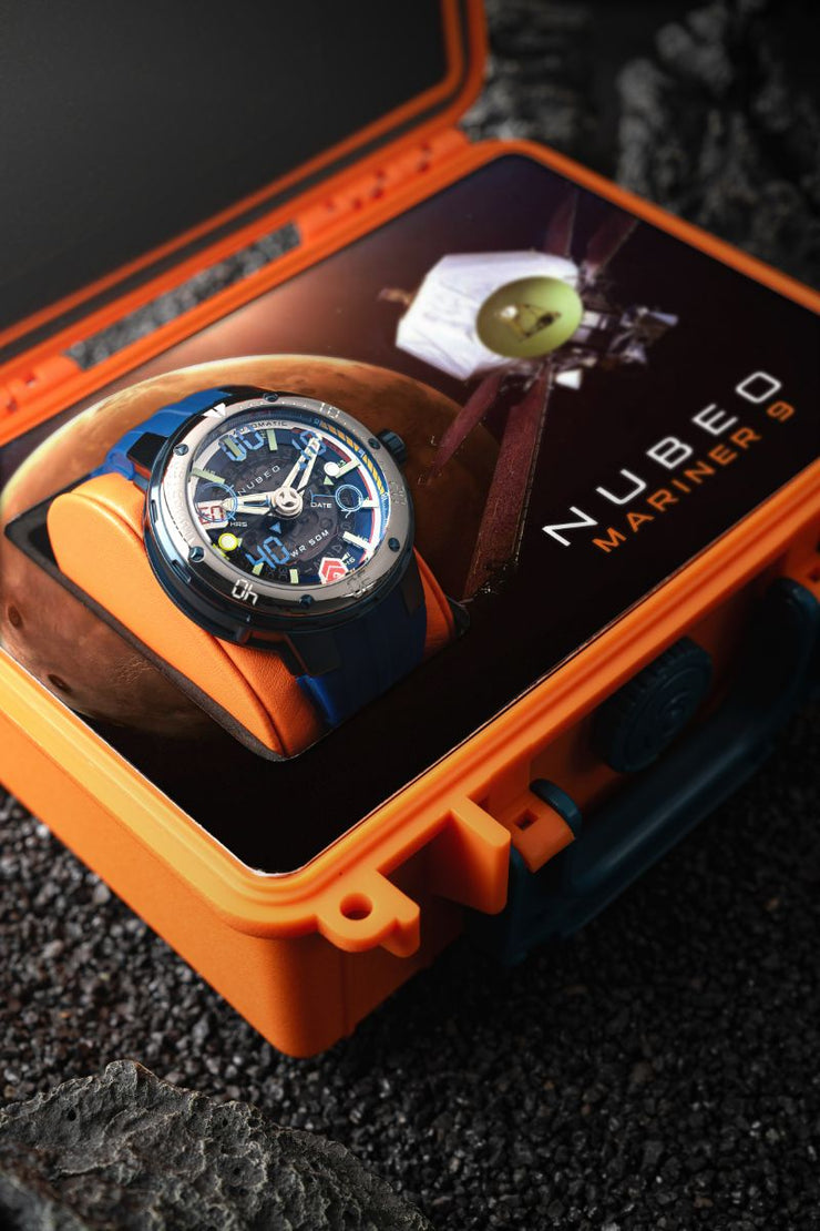 Nubeo Mariner 9 Automatic Limited Edition Interstellar Blue - Watches.com - NB - 6090 - 33