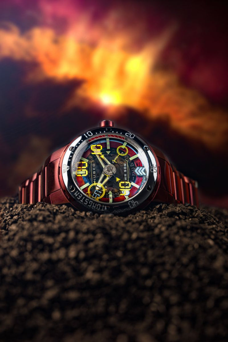 Nubeo Mariner 9 Automatic Limited Edition Moon Red - Watches.com - NB - 6090 - 55