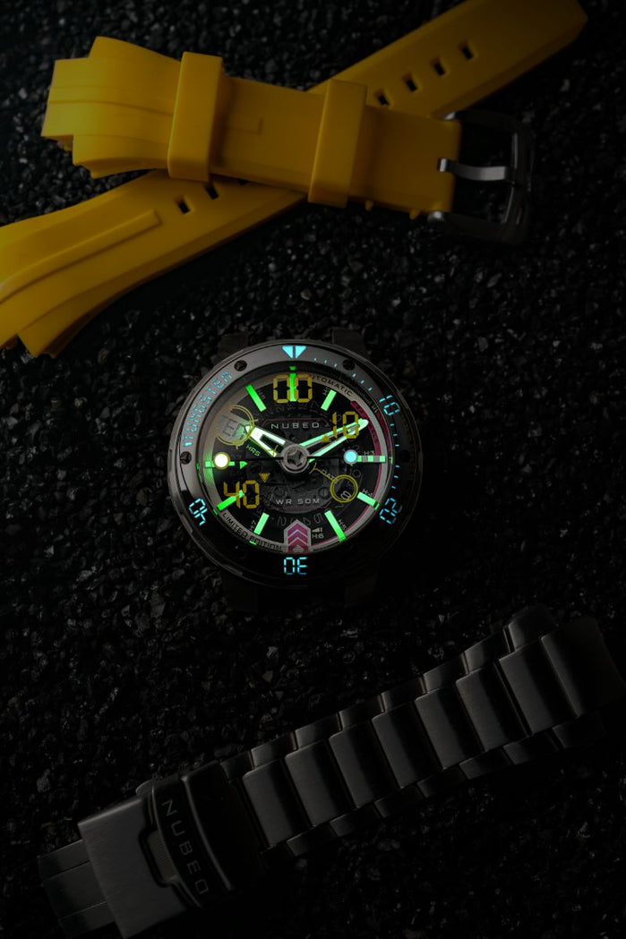 Nubeo Mariner 9 Automatic Limited Edition Space Foil angled shot picture