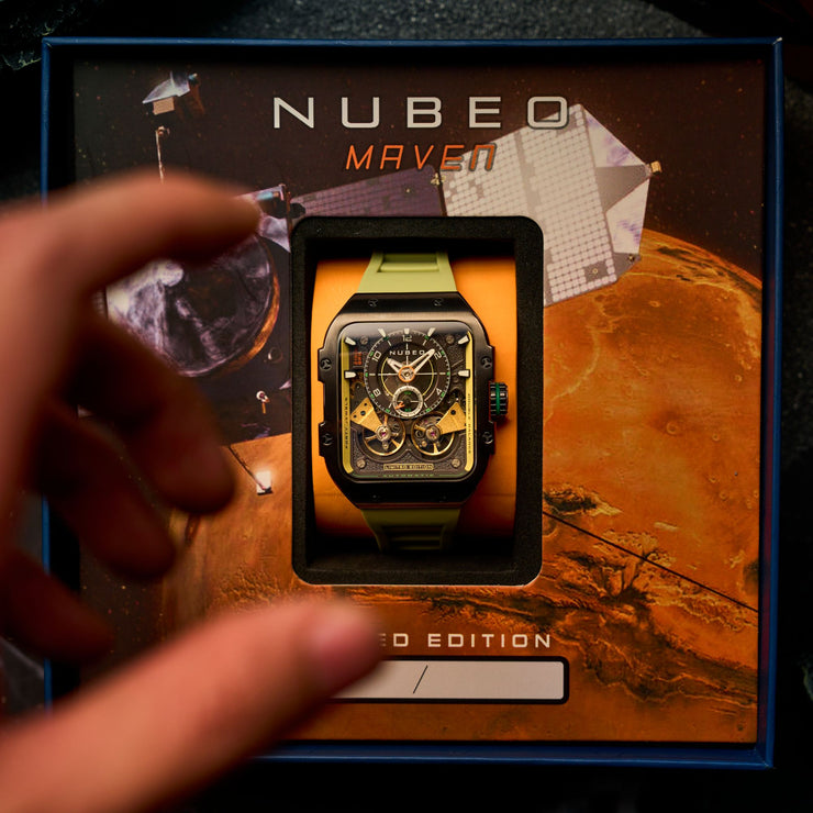 Nubeo Maven Automatic Dark Khaki Limited Edition - Watches.com - NB - 6077 - 0B