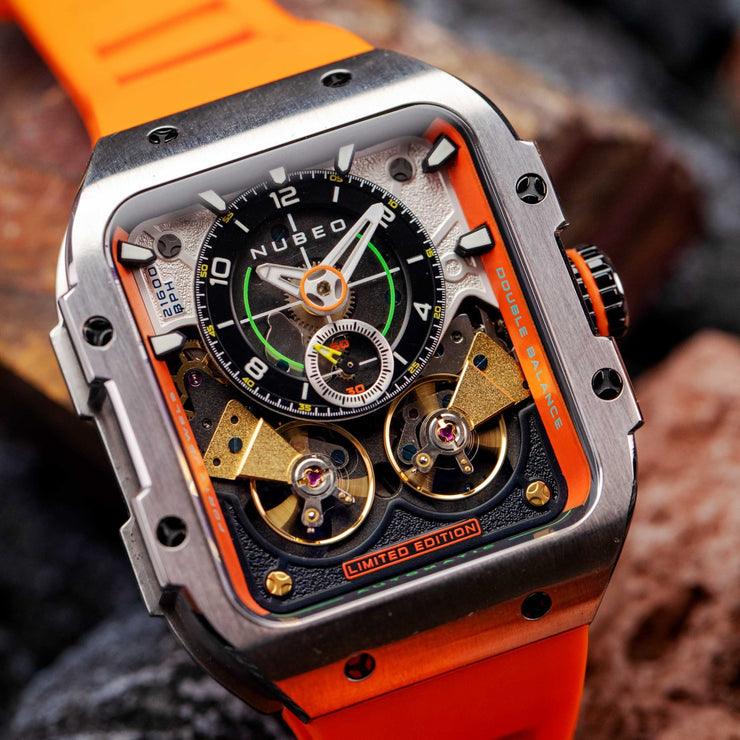 Nubeo Maven Automatic Magma Orange Limited Edition - Watches.com - NB - 6077 - 01