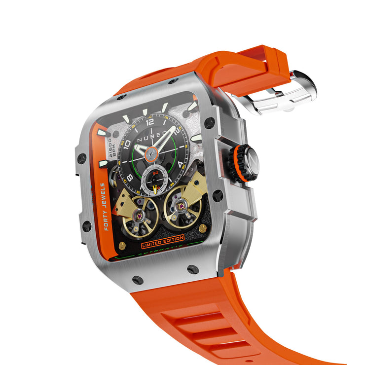 Nubeo Maven Automatic Magma Orange Limited Edition - Watches.com - NB - 6077 - 01