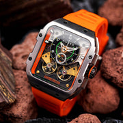 Nubeo Maven Automatic Magma Orange Limited Edition - Watches.com - NB - 6077 - 01