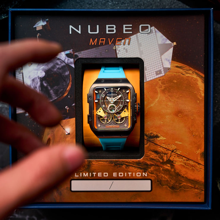 Nubeo Maven Automatic Neptune Blue Limited Edition - Watches.com - NB - 6077 - 0C