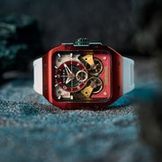 Nubeo Maven Automatic Prune Red Limited Edition - Watches.com - NB - 6077 - 0A