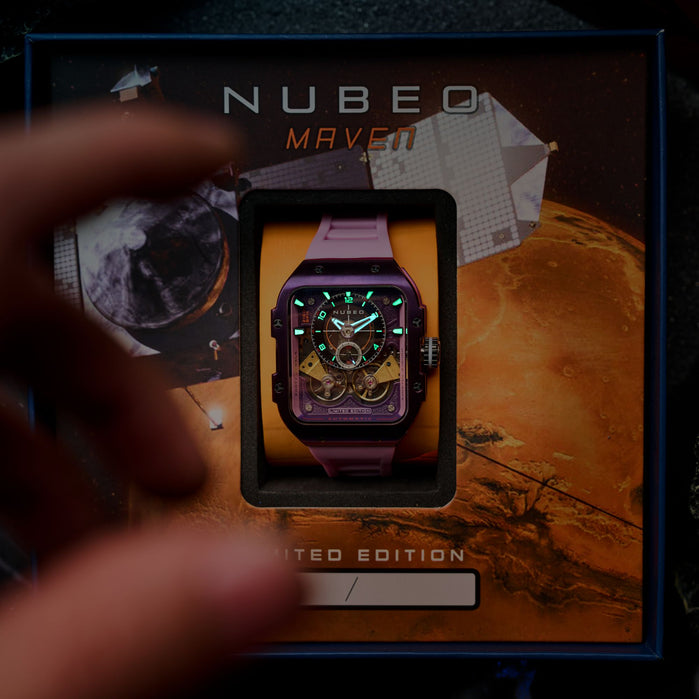 Nubeo Maven Automatic Rich Purple Limited Edition angled shot picture