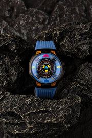 Nubeo OAO Automatic Space Invaders Limited Edition Cosmic Blue - Watches.com - NB - 6099 - SI - 03