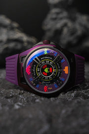 Nubeo OAO Automatic Space Invaders Limited Edition Invader Indigo - Watches.com - NB - 6099 - SI - 05