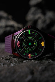 Nubeo OAO Automatic Space Invaders Limited Edition Invader Indigo - Watches.com - NB - 6099 - SI - 05