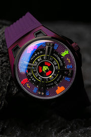 Nubeo OAO Automatic Space Invaders Limited Edition Invader Indigo - Watches.com - NB - 6099 - SI - 05