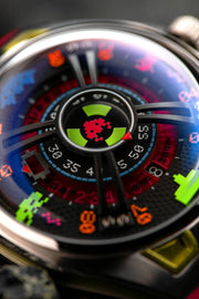 Nubeo OAO Automatic Space Invaders Limited Edition Plasma Pink - Watches.com - NB - 6099 - SI - 02