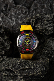 Nubeo OAO Automatic Space Invaders Limited Edition Solar Yellow - Watches.com - NB - 6099 - SI - 04