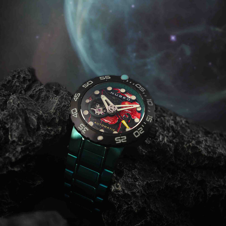 Nubeo Opportunity Automatic Fallout Green Limited Edition - Watches.com - NB - 6086 - 33