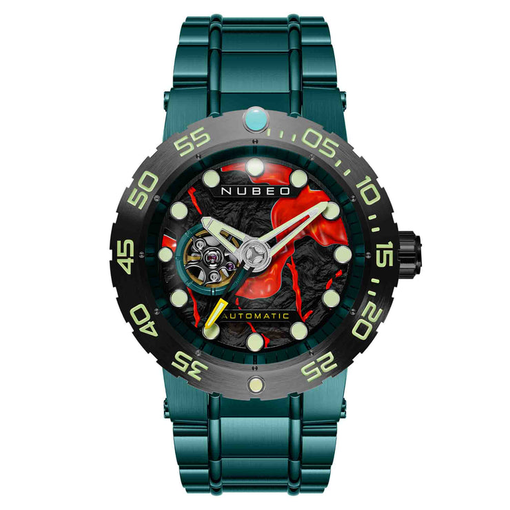 Nubeo Opportunity Automatic Fallout Green Limited Edition - Watches.com - NB - 6086 - 33