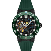 Nubeo Opportunity Automatic Forged Carbon Fiber Limited Edition Carbon Green - Watches.com - NB - 6085 - 04