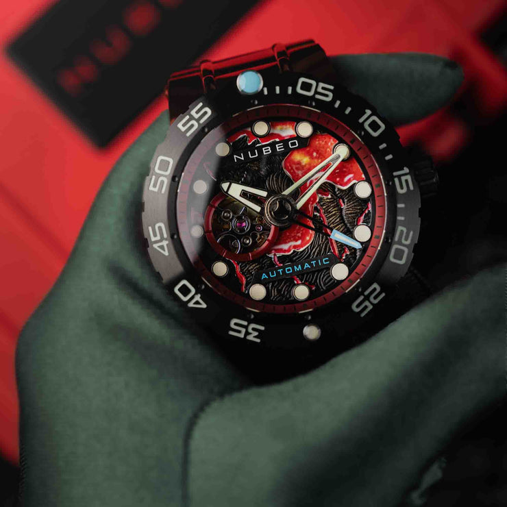 Nubeo Opportunity Automatic Magma Red Limited Edition - Watches.com - NB - 6086 - 44