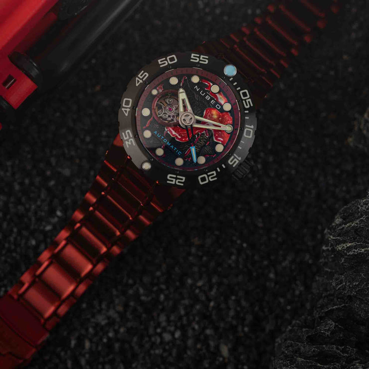 Nubeo Opportunity Automatic Magma Red Limited Edition - Watches.com - NB - 6086 - 44